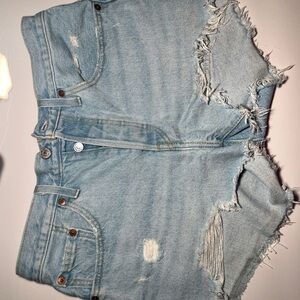 Levi's Light Blue Denim Shorts